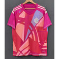 Maillot de football Flamengo rose pour enfants 25/26 ans, marque Le 12 -ème Maillot, détail du design sur le tissu