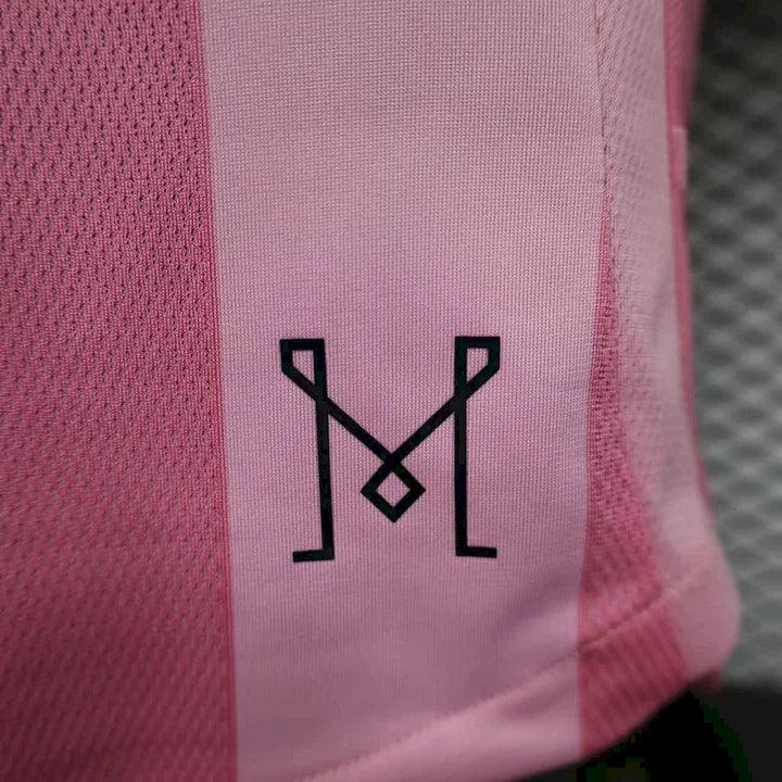 Maillot domicile de football Inter Miami 2025-2026 de la marque Le 12-ème, vue de face avec logo et détails du maillot.