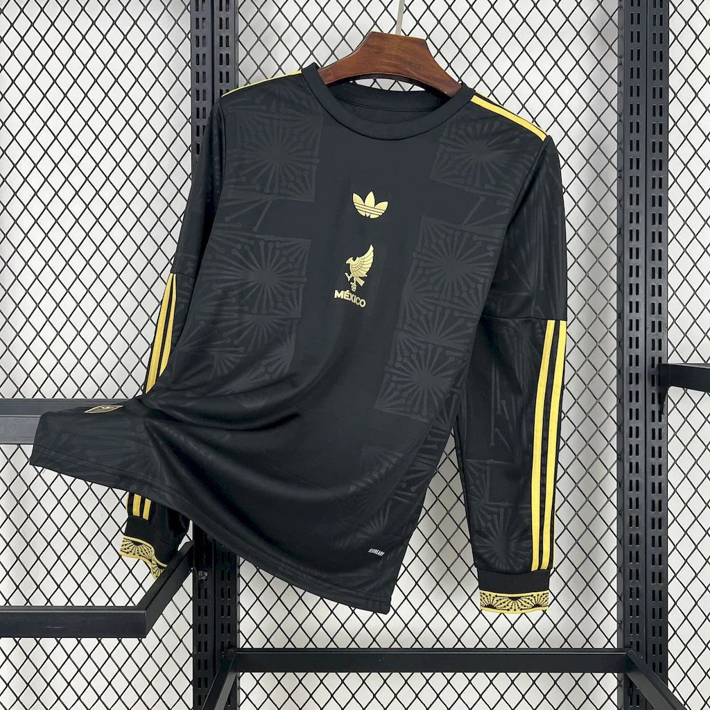 Maillot à manches longues Le 12 -ème Mexique 2025, maillot de football aux couleurs nationales, vue frontale avec logo et design moderne.