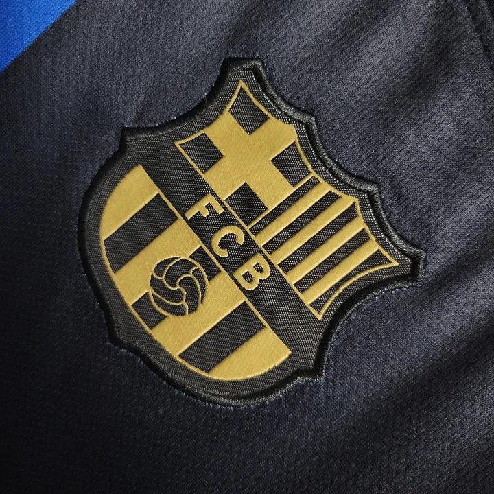 Maillot de football Barcelone 2022-2023 Le 12-ème Maillot, vue frontale avec logo et détails du design officiel.