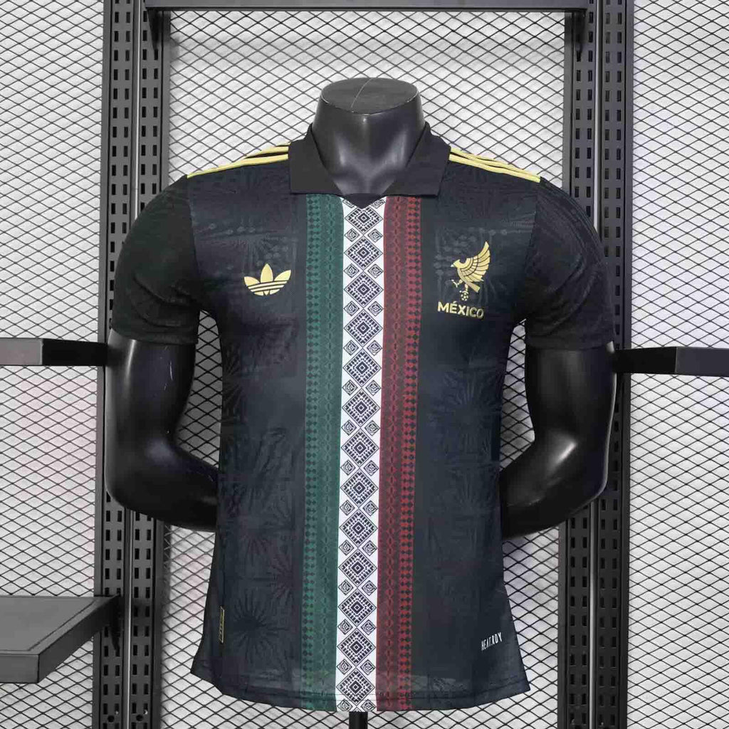 Maillot Mexique concept 2025 de Le 12 -ème Maillot, vue avant avec design moderne et couleurs nationales.