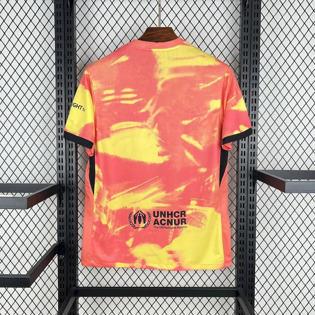 Maillot d'entraînement FC Barcelone 2025-26 Le 12, couleur bleue avec logo du club et détails de sport.