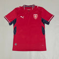 Maillot domicile de football Le 12 -ème Maillot pour la République tchèque, maillot rouge avec logo national, vue de face