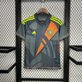 Maillot de gardien de but Allemagne football 2024-2025 Le 12 -ème Maillot, devant avec logo et détails bleu et blanc.