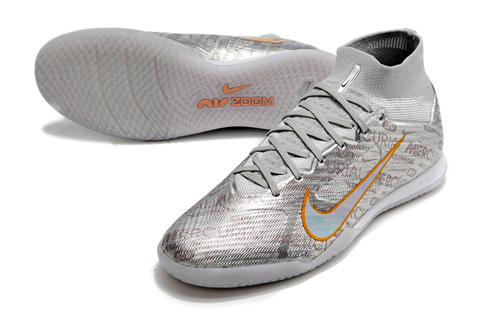 Crampons Mercurial Superfly IX Elite, chaussures de football avec crampons en métal pour terrain en herbe.