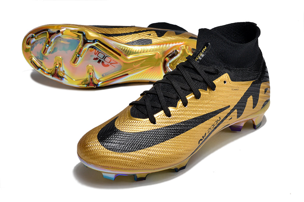 Crampons Mercurial Superfly IX Elite pour football, chaussures de sport avec crampons en métal pour terrain dur.