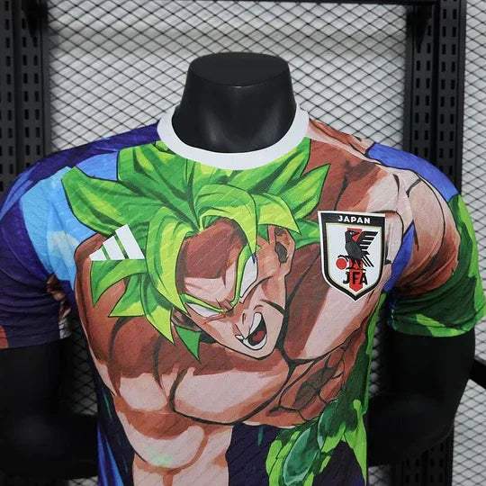 Maillot Japon Le 12 2024/2025, maillot de football avec design japonais, vue en gros plan sur le tissu et les détails du maillot.