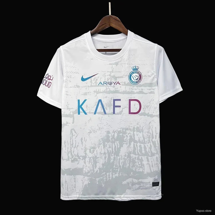 Maillot Al-Nassr saison 2023-2024 édition Third, collection 2023/2024, marque Le 12 -ème Maillot, vue de face avec détails du design