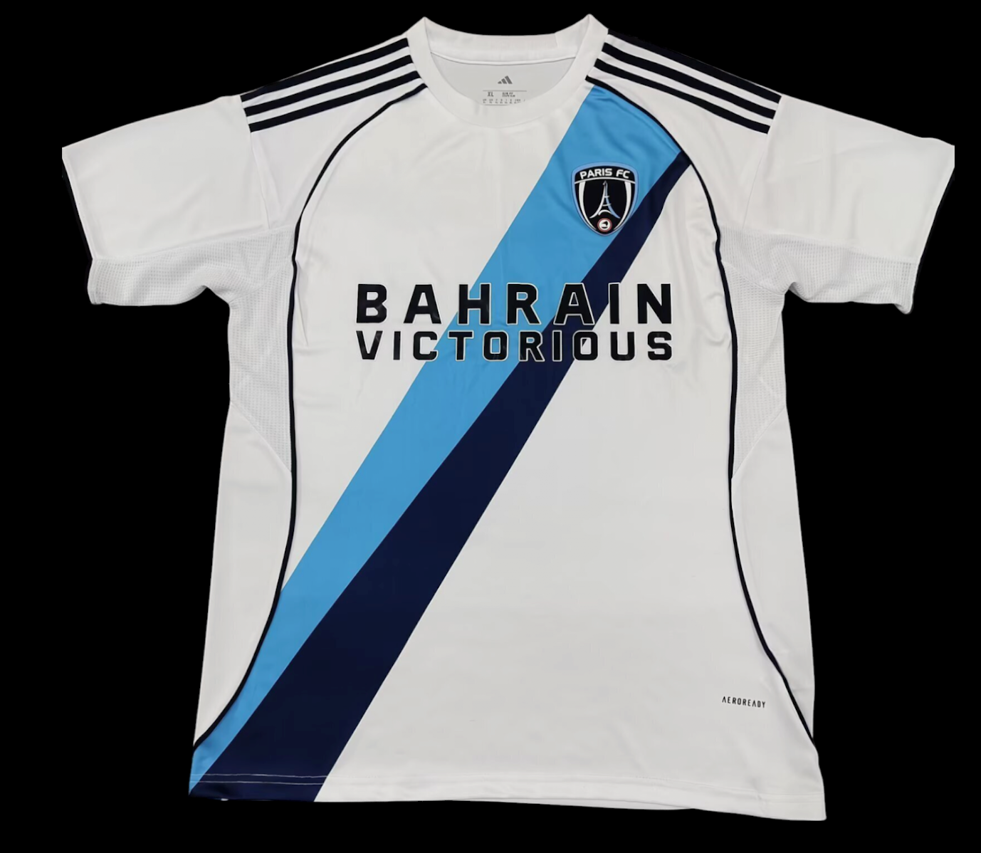Maillot extérieur Paris FC 25/26 Le 12 -ème Maillot, maillot de football sport en tissu avec logo du club.