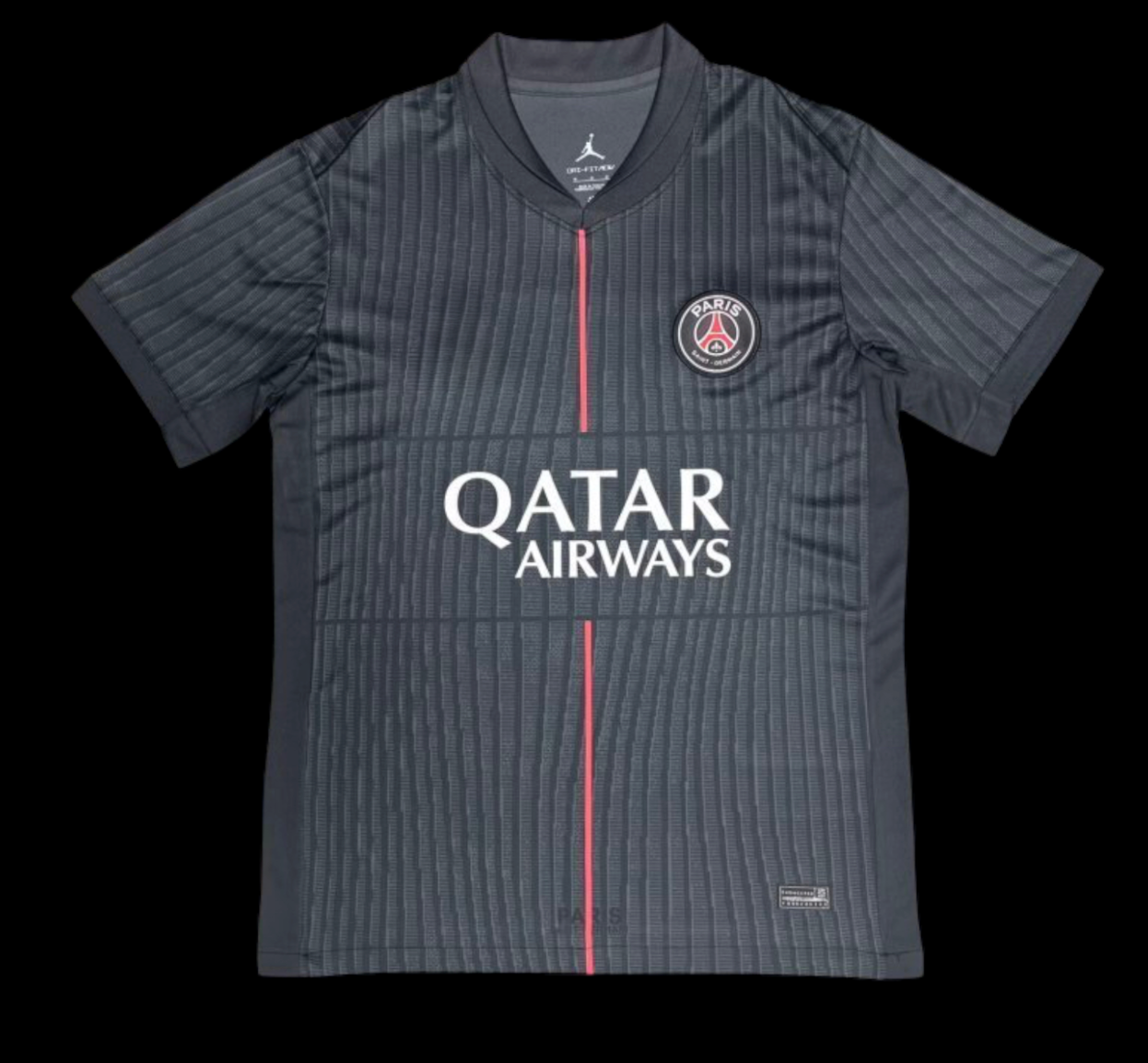 Maillot PSG quatrième 25/26 Le 12 -ème Maillot, jersey de football avec logo PSG et design officiel, vue de face sur fond blanc