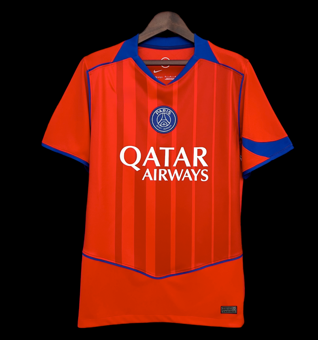 Maillot PSG third 25/26 de Le 12 -ème Maillot, maillot de football bleu avec logo PSG et détails graphiques.
