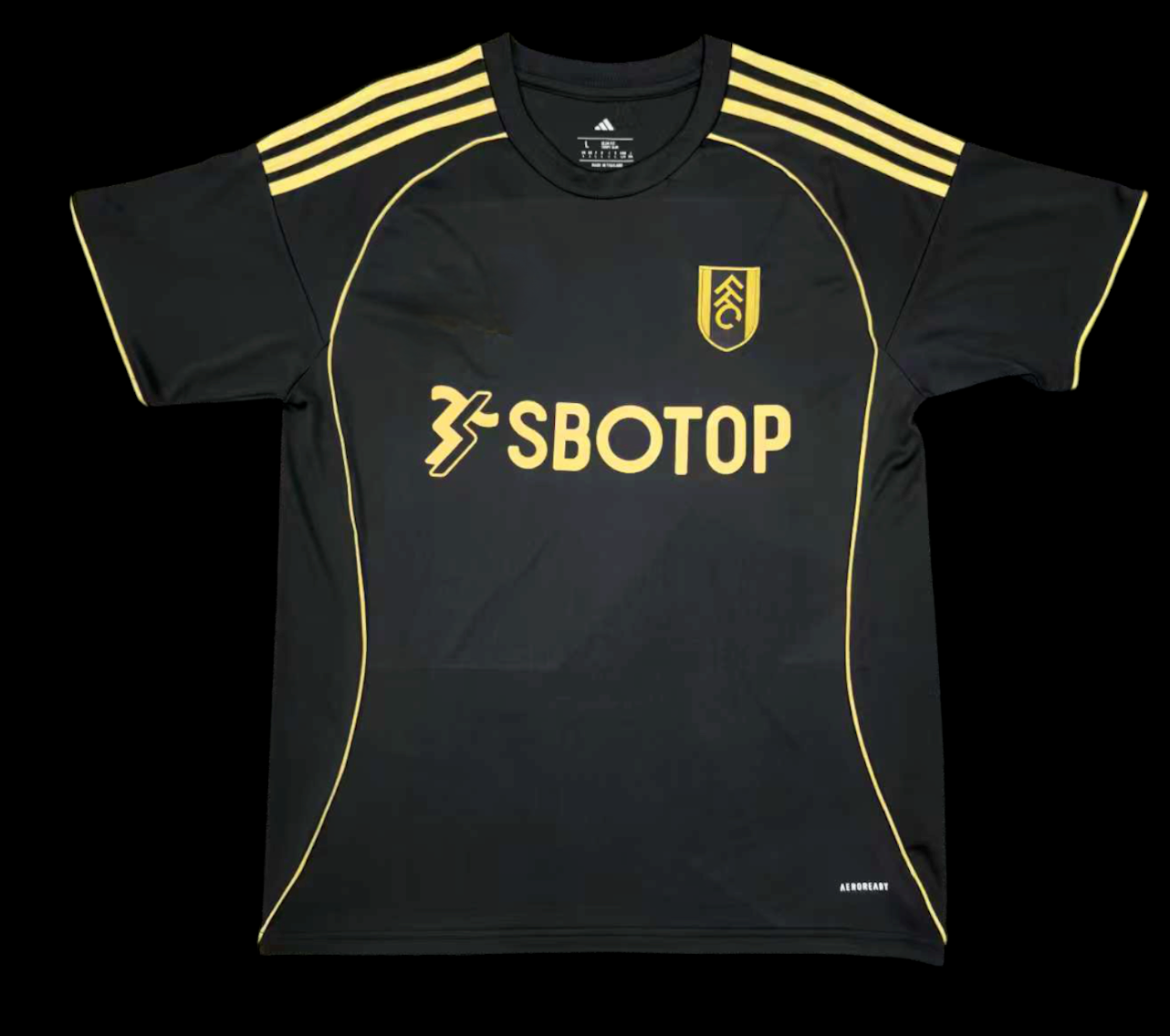 Maillot de football Fulham Third 2025/26 de la marque Le 12 -ème Maillot, vue de face avec logo et détails du design.