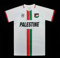 Maillot Palestine Édition Spéciale 2023-2024 blanc de la marque Le 12, vue de face avec logo et détails sport.