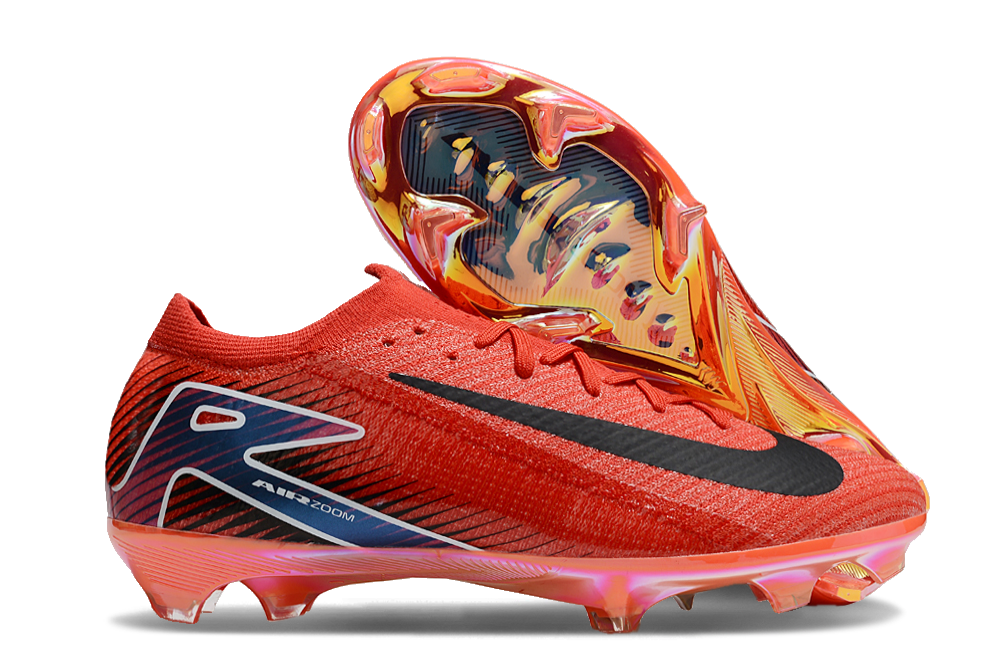 Crampons Nike Mercurial Vapor 16 Elite XXV pour football, semelles en caoutchouc avec crampons en métal, vue de face