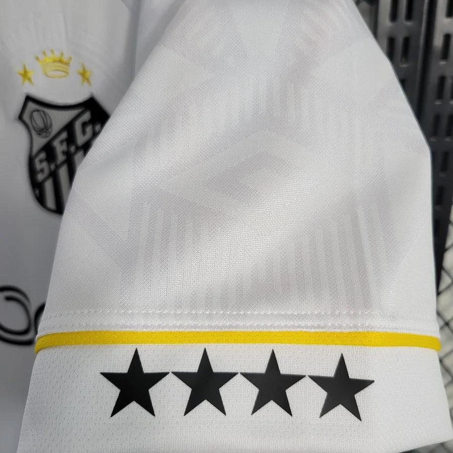 Maillot domicile Santos FC 2023-2024 de la marque Le 12 -ème Maillot, vue frontale avec logo et design officiel.