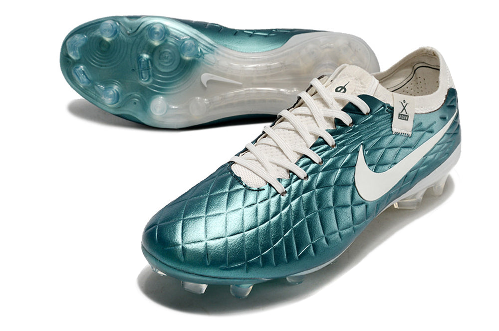 Crampons Tiempo Legend X Elite de Le 12 -ème Maillot, chaussures de football avec crampons en acier pour terrain synthétique.