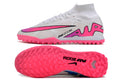 Crampons Nike Mercurial Superfly IX Elite pour football, semelles métalliques pour adhérence sur surface en gazon.
