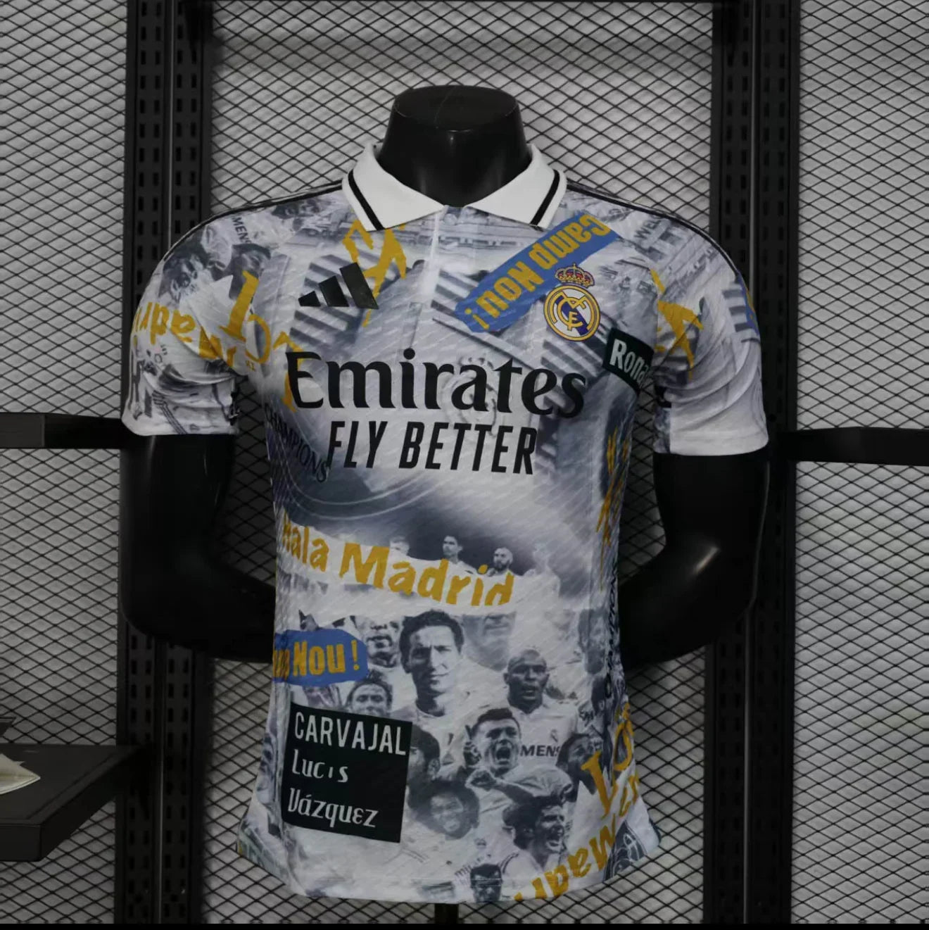 Maillot Real Madrid 2025/26 de la marque Le 12 -ème Maillot, vue en entier, avec logo et design officiel.