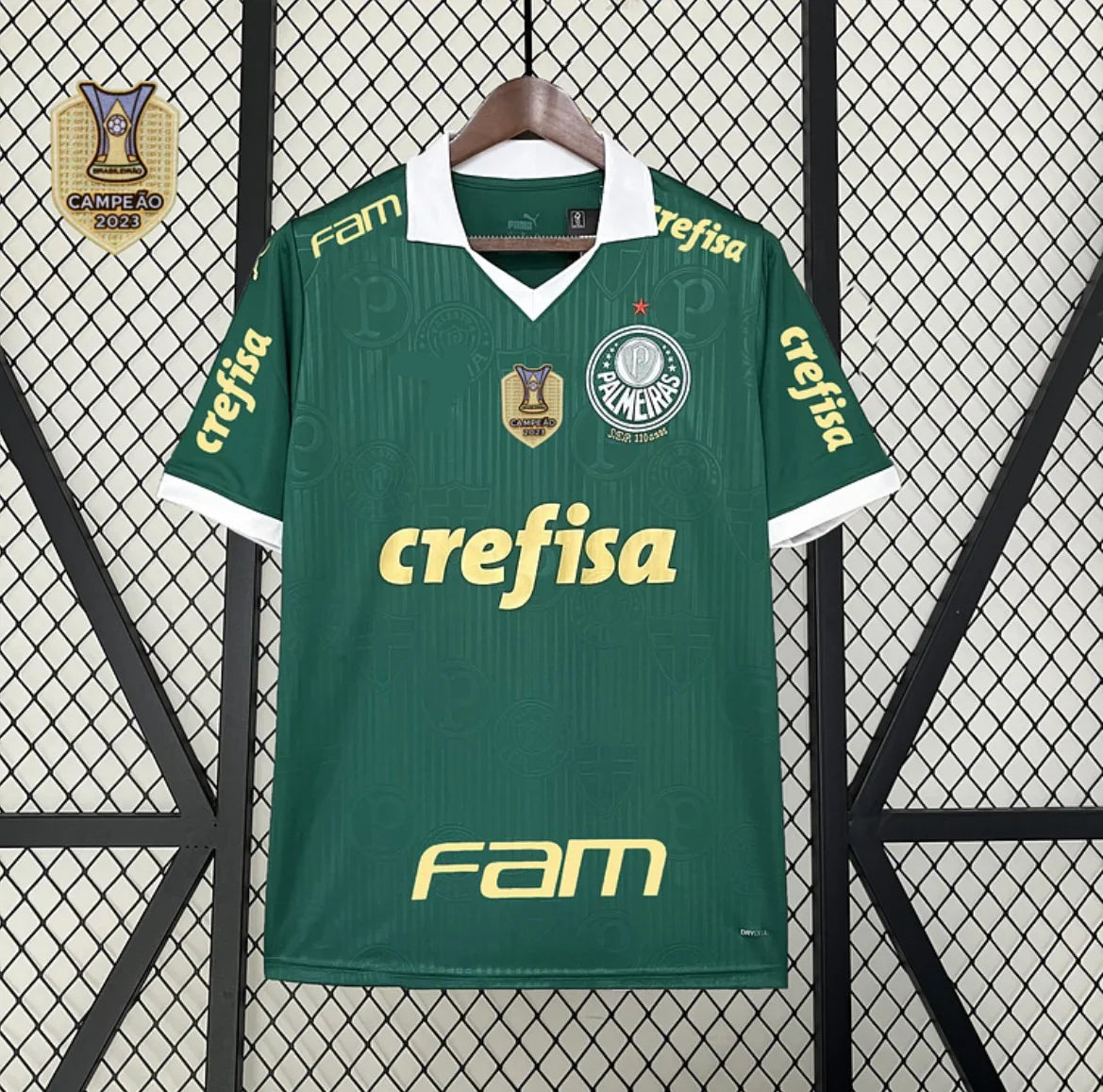 Maillot domicile Palmeiras 2024-2025 Le 12 -ème Maillot, devant avec logo et design officiel du club de football brésilien