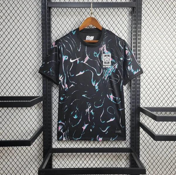 Maillot de l'équipe de Corée du Sud 2023/24 Le 12, maillot de football avec logo et design officiel visible.