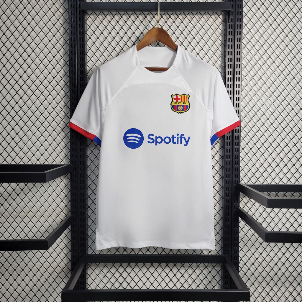 Maillot extérieur FC Barcelone 2023-2024 Le 12, maillot de football avec logo et design moderne, vue de face.