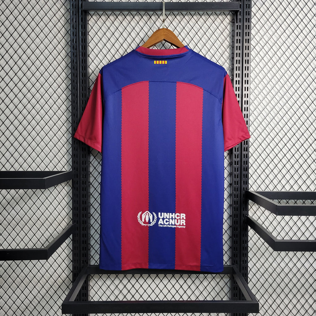 Maillot domicile FC Barcelone 2023-2024 Le 12-ème Maillot, maillot de football avec logo et détails du club.