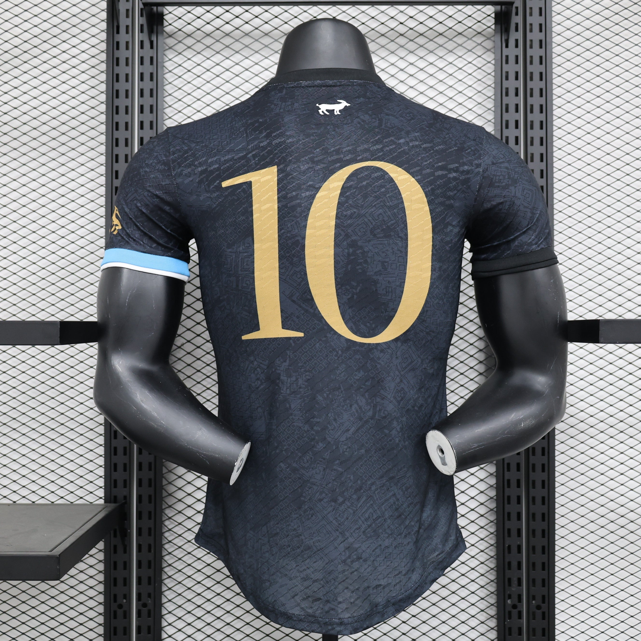 Maillot argentin édition limitée version Joueur 2023-2024 de Le 12, vue de face avec détails du design officiel.