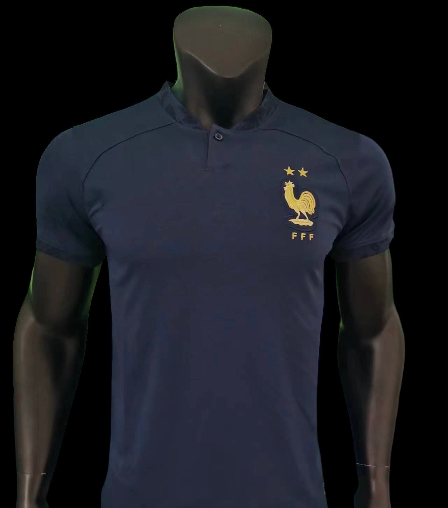 Maillot domicile de l'équipe de France 2023-2024 Le 12-ème Maillot, version joueur, vue front avec logo et détails du maillot.