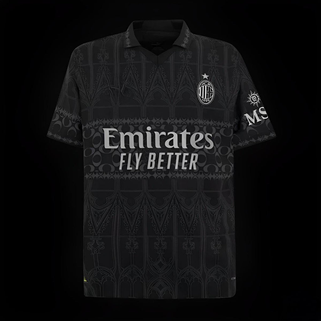 Maillot AC Milan édition limitée 2023 2024 Le 12, maillot de football avec logo et design officiel sur le terrain.