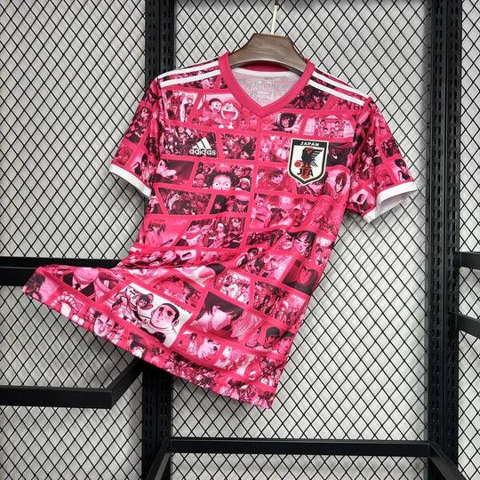 Maillot 2024 Japon Tokyo Pink Special Edition de Le 12 -ème Maillot, vue de face avec détails du design rose.