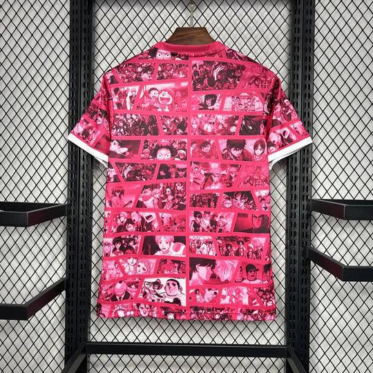 Maillot 2024 Japon Tokyo Pink Special Edition de Le 12 -ème Maillot, vue de face avec design rose vif et logo officiel.