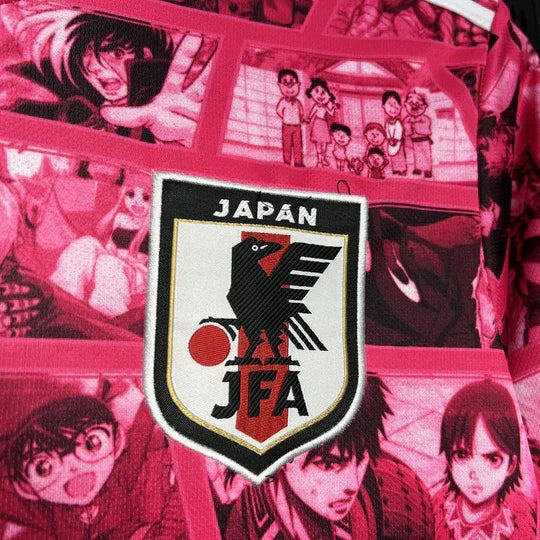 Maillot 2024 Japon Tokyo Pink Special Edition de Le 12 -ème Maillot, vue front avec logo et détails en rose.