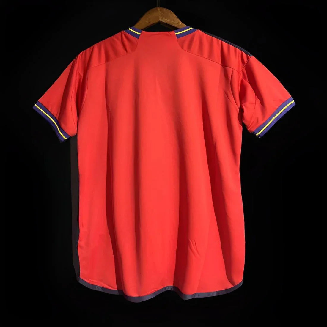 Maillot domicile de l'Espagne 2024/25 par Le 12 -ème Maillot, vue de face avec logo et détails du design officiel.