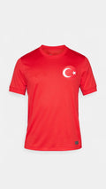 Maillot domicile de l'équipe Turquie 2024/25, marque Le 12, en bleu avec détails officiels, vue front de face.