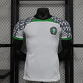 Maillot extérieur du Nigeria 2023/24 de la marque Le 12, vue de face avec détails des couleurs et logo national.