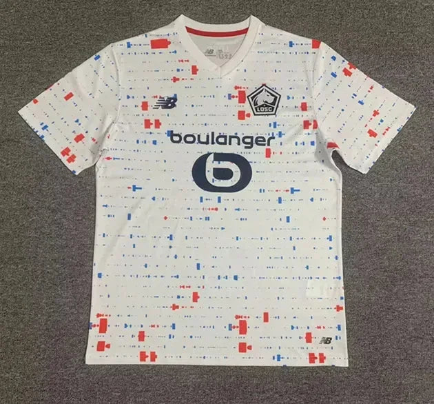 Maillot extérieur Lille LOSC 2023/24 Le 12 -ème Maillot, devant avec logo et détails du kit de football.