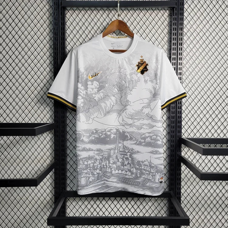 Maillot de football AIK Solna 2023/24 Concept de Le 12 -ème Maillot, vue de face avec logo et design moderne.