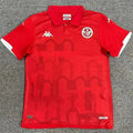 Maillot Tunisie 2024/25 Le 12 -ème Maillot, devant avec logo de l'équipe nationale tunisienne et design moderne.