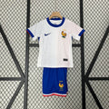 Maillot enfant de l'équipe de France 2024/25 Le 12, maillot de football pour jeunes fans, en bleu avec logo officiel.