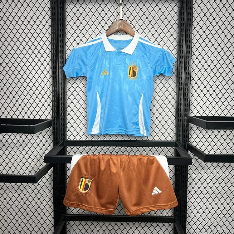 Maillot enfant Belgique 2024/25 Le 12 -ème Maillot, maillot de football junior avec logo et couleurs de la Belgique
