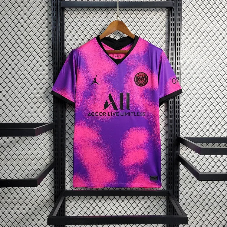 Maillot Paris Saint-Germain 2020-21 édition spéciale rose, maillot de football Le 12-ème Maillot, vue frontale.