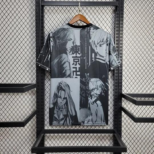 Maillot Japon Concept 2024 Édition Manga Tokyo Revengers de Le 12 -ème Maillot, vue de face avec design manga et logo.