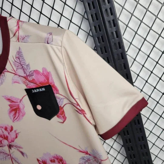 Maillot de football Japon 2024/25 Le 12 -ème Maillot, design concept avec motifs modernes, vue de face sur fond blanc.