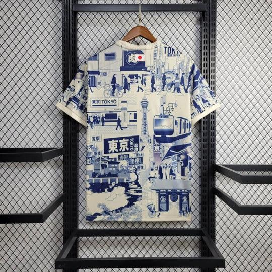 Maillot Japon 2024 Concept Edition Tokyo, maillot de football Le 12 -ème Maillot, design moderne avec motifs japonais.