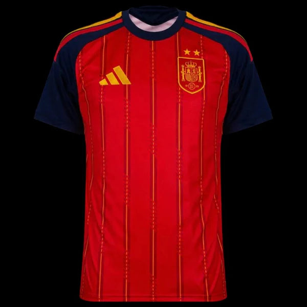 Maillot domicile Espagne 2 étoiles Le 12 ème Maillot, maillot de football Espagne 25/26 avec logo et détails officiels.