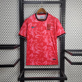 Maillot extérieur de l'équipe de Corée du Sud 24/25, marque Le 12, avec logo Nike, en tissu sportif bleu et blanc.