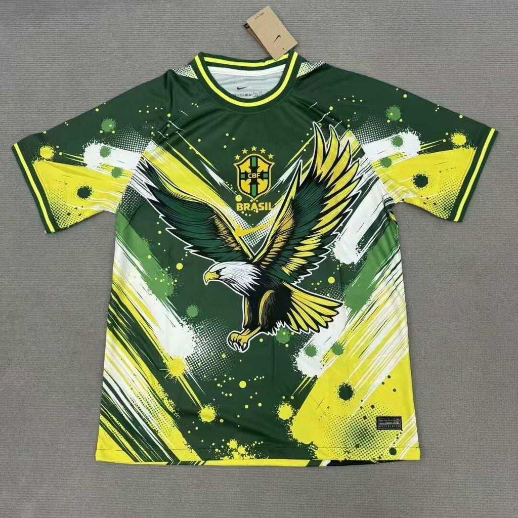 Maillot Brésil 24/25 Le 12 -ème Maillot, maillot de football à manches courtes, design officiel avec logo et couleurs brésiliennes