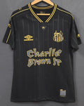Maillot de football Santos 24/25 Le 12 -ème Maillot, maillot sportif avec logo et détails en bleu et blanc.