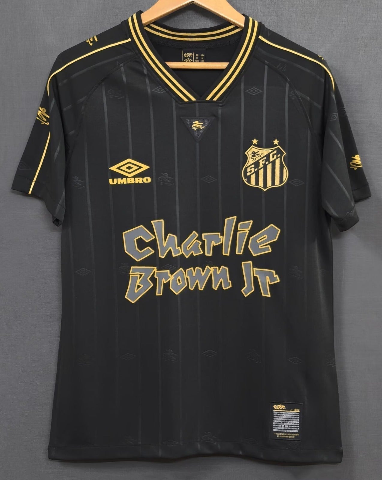 Maillot de football Santos 24/25 Le 12 -ème Maillot, maillot sportif avec logo et détails en bleu et blanc.