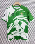 Maillot 25/26 Real Betis Le 12 -ème Maillot, maillot de football vert et blanc avec logo du club, vue de face.
